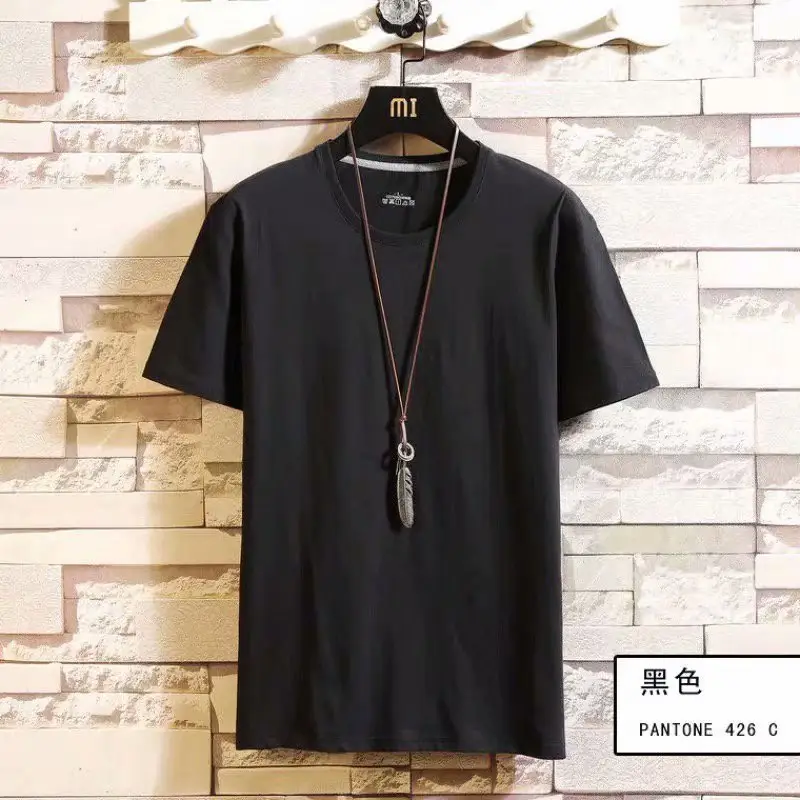 Men White Cotton T-Shirt Round Neck Summer Wear