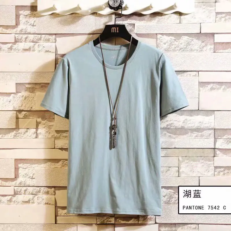 Men White Cotton T-Shirt Round Neck Summer Wear