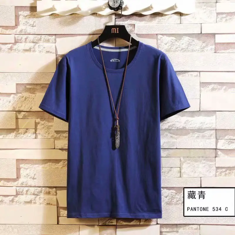 Men White Cotton T-Shirt Round Neck Summer Wear