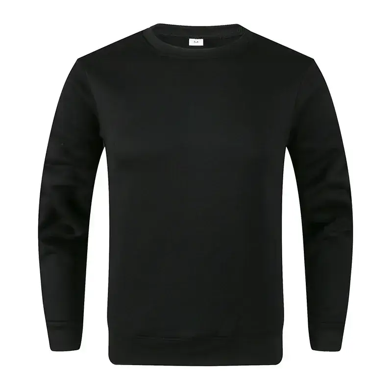 Blue Crewneck Sweatshirt Unisex Fleece Loose Fit - Image 17
