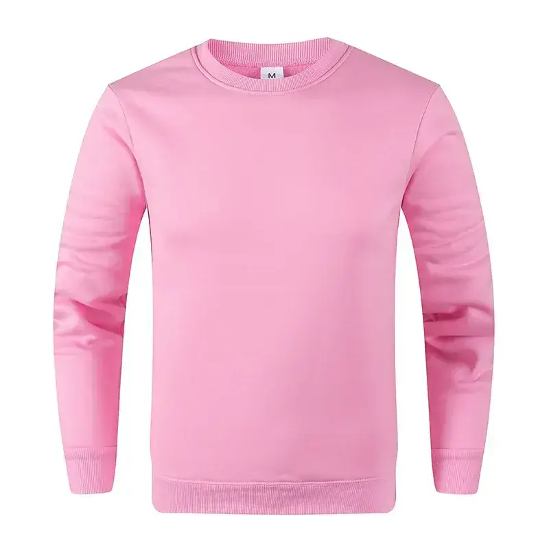 Blue Crewneck Sweatshirt Unisex Fleece Loose Fit - Image 20