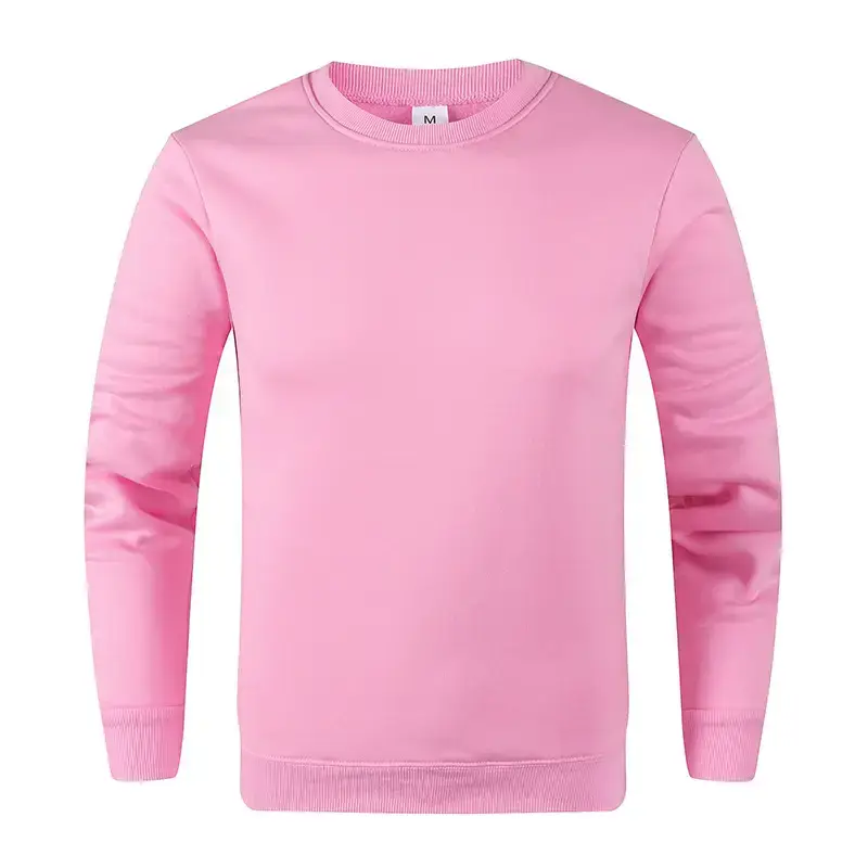 Blue Crewneck Sweatshirt Unisex Fleece Loose Fit — feature 13