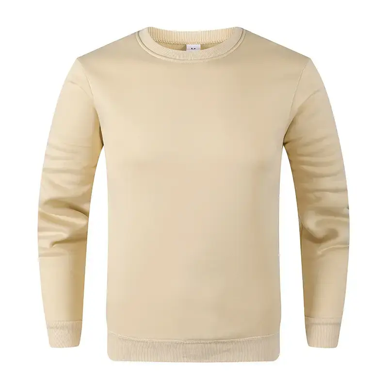 Blue Crewneck Sweatshirt Unisex Fleece Loose Fit — feature 14
