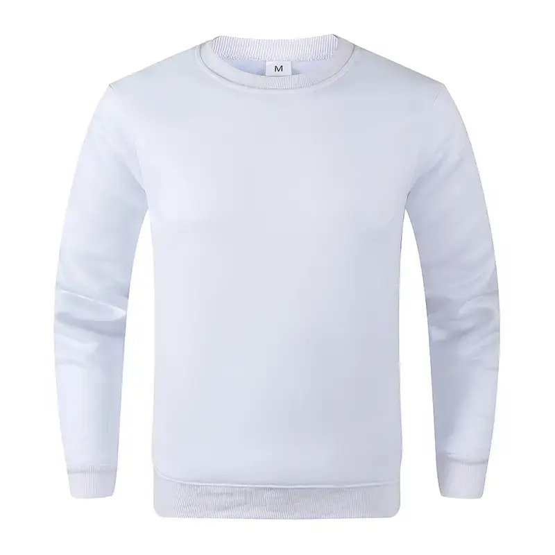 Blue Crewneck Sweatshirt Unisex Fleece Loose Fit — feature 6