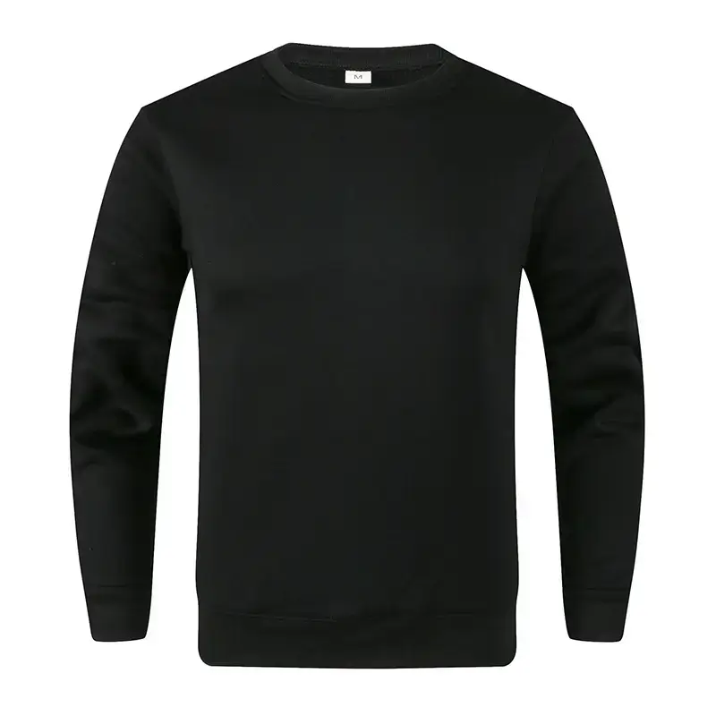Blue Crewneck Sweatshirt Unisex Fleece Loose Fit — feature 7