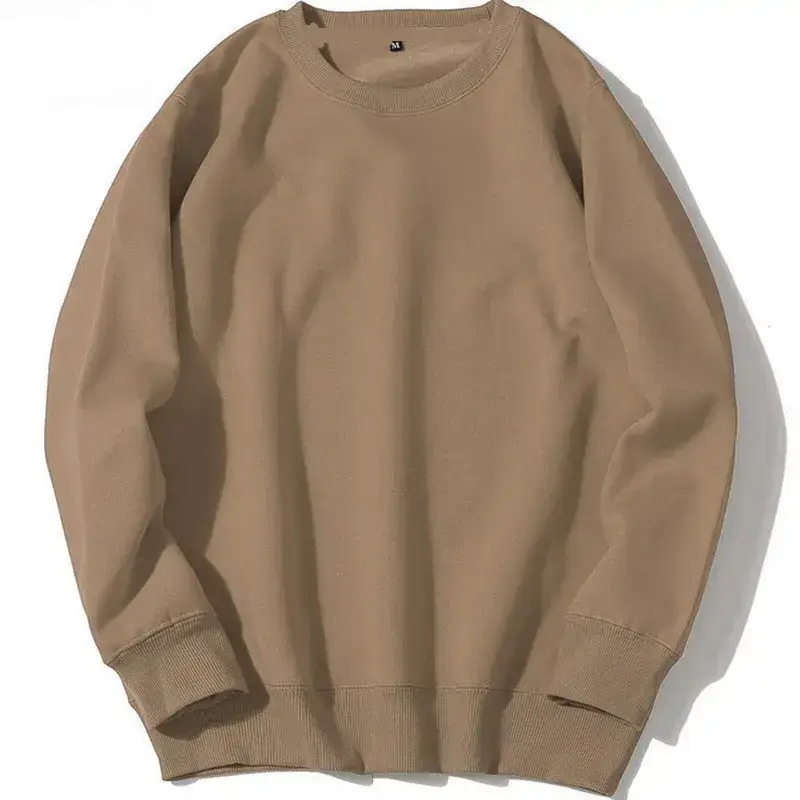 Blue Crewneck Sweatshirt Unisex Fleece Loose Fit - Image 14