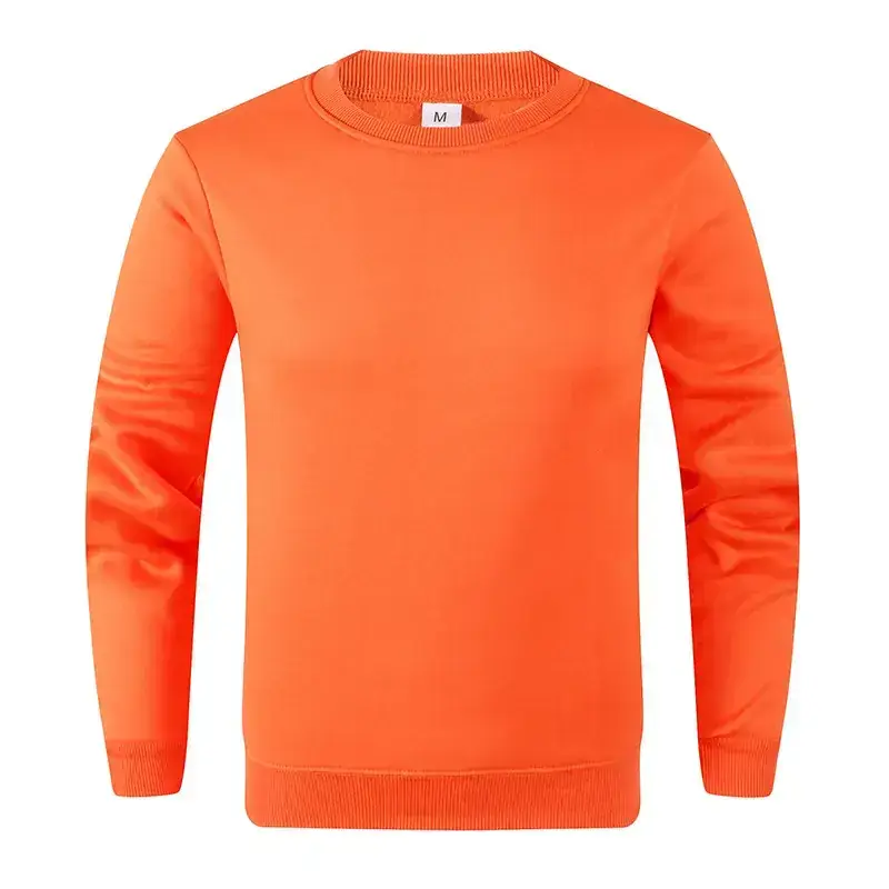Blue Crewneck Sweatshirt Unisex Fleece Loose Fit - Image 5