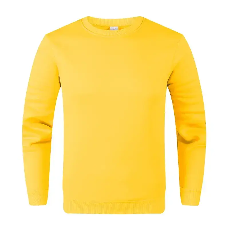 Blue Crewneck Sweatshirt Unisex Fleece Loose Fit - Image 7