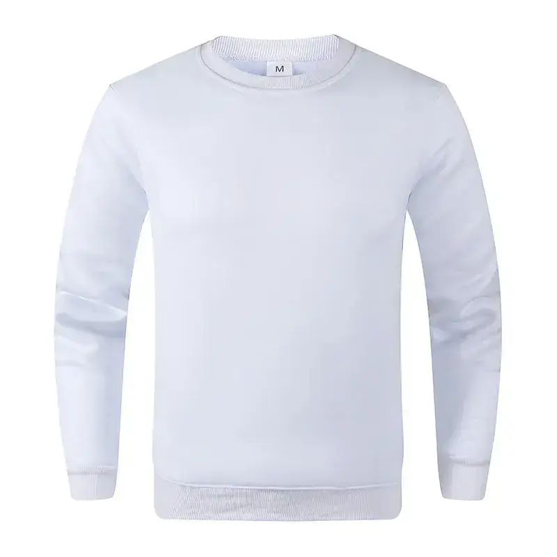 Blue Crewneck Sweatshirt Unisex Fleece Loose Fit - Image 9