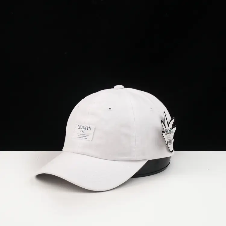 Women Blue Cotton Cap with Brand Logo — feature 6