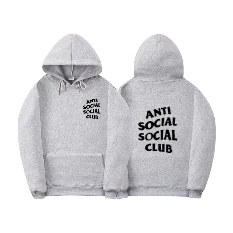 Anti Social Club Hoodie Orange Velvet 2021 — feature 11