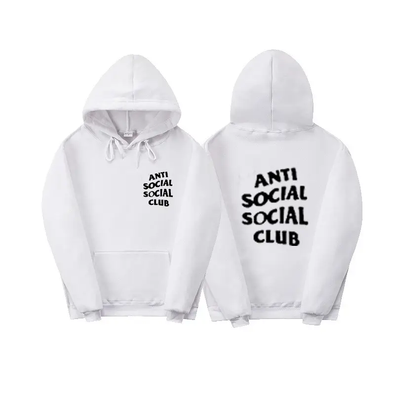 Anti Social Club Hoodie Orange Velvet 2021 — feature 5