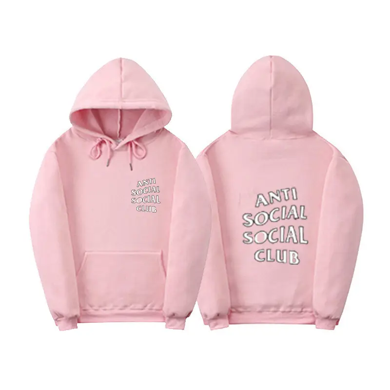 Anti Social Club Hoodie Orange Velvet 2021 — feature 6