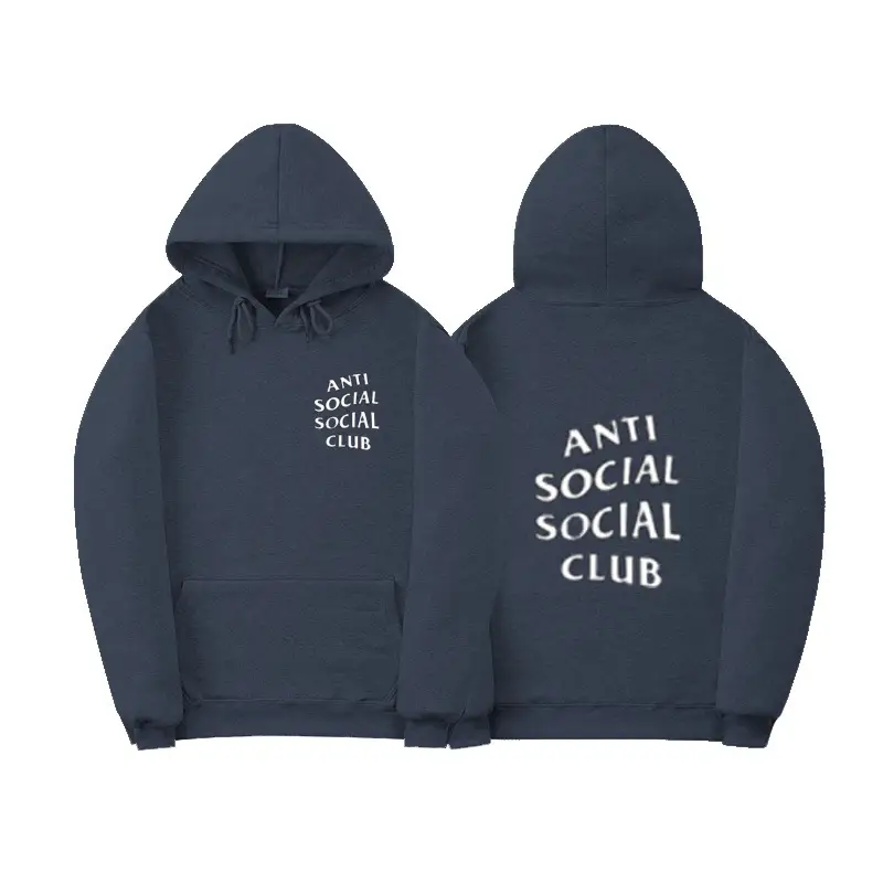 Anti Social Club Hoodie Orange Velvet 2021 — feature 9