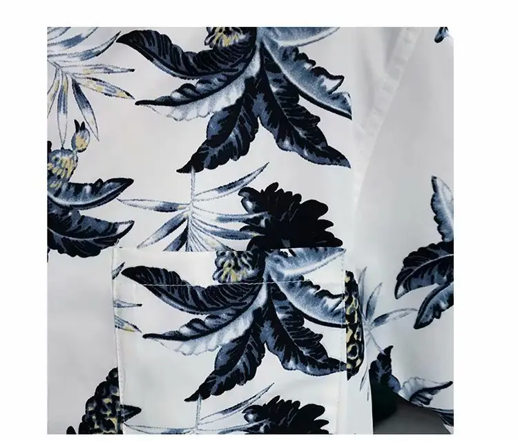Men's Yellow Floral Long Sleeve Beach Shirt — feature 21