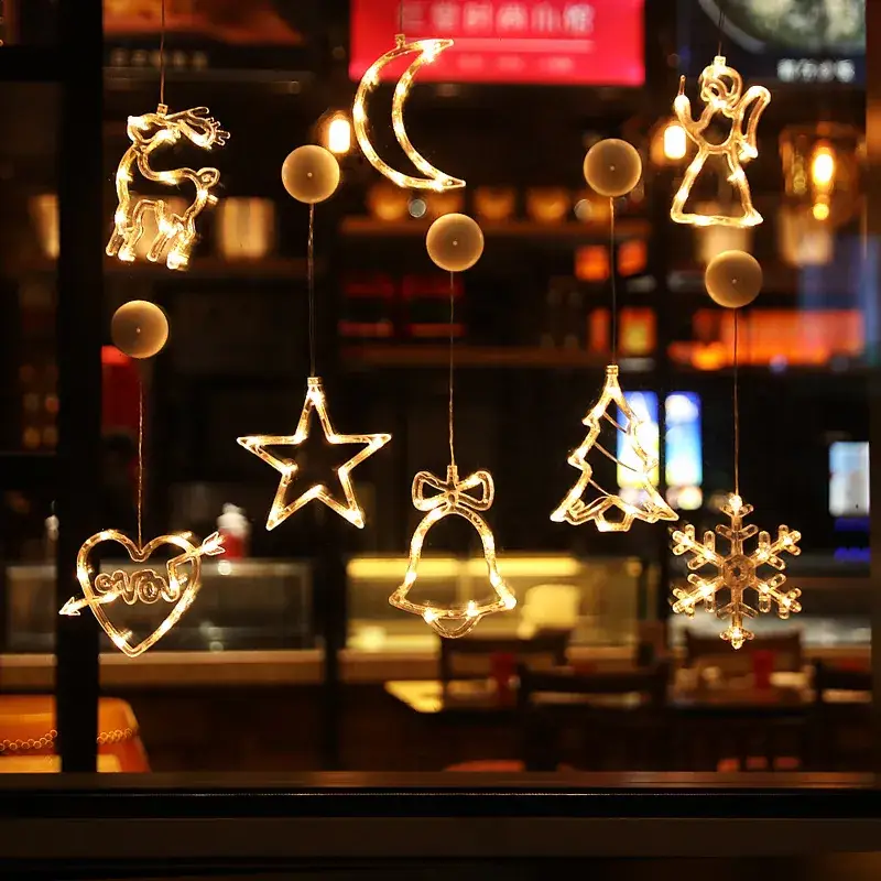 LED Moon Star Hanging Light 15cm Glass Decor - Image 12
