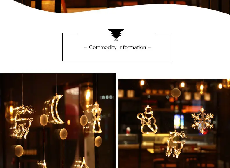 LED Moon Star Hanging Light 15cm Glass Decor — feature 2