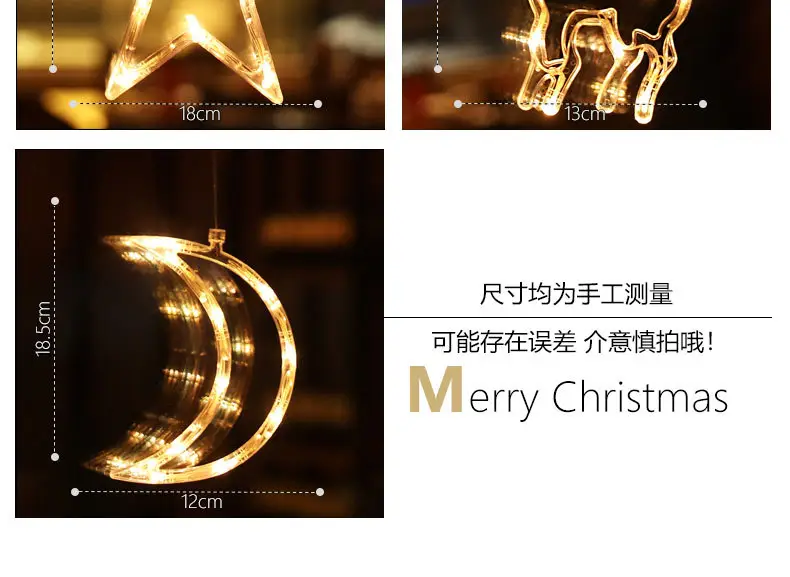 LED Moon Star Hanging Light 15cm Glass Decor — feature 8