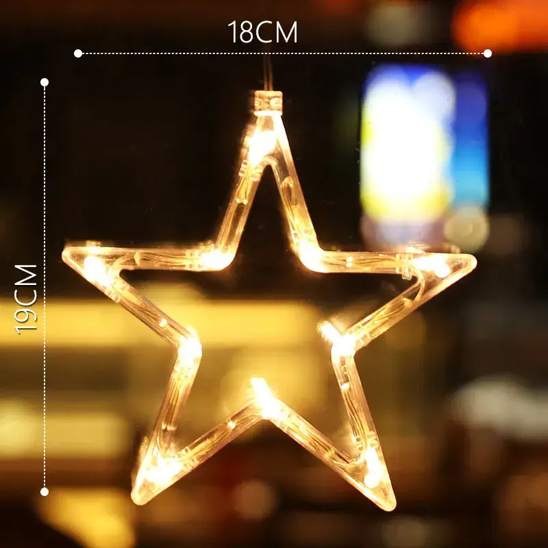 LED Moon Star Hanging Light 15cm Glass Decor - Image 3