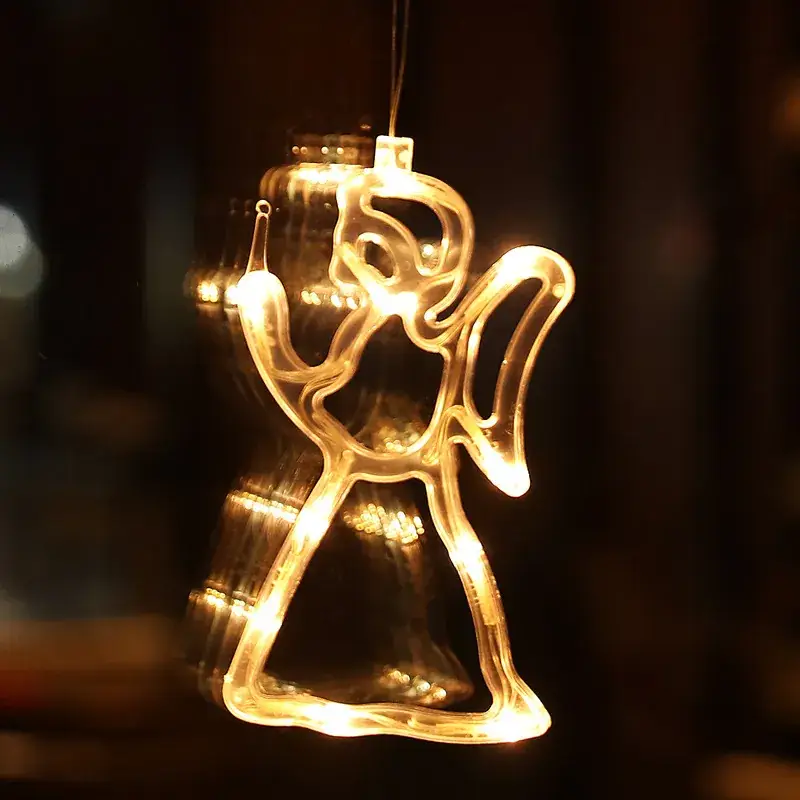 LED Moon Star Hanging Light 15cm Glass Decor - Image 7