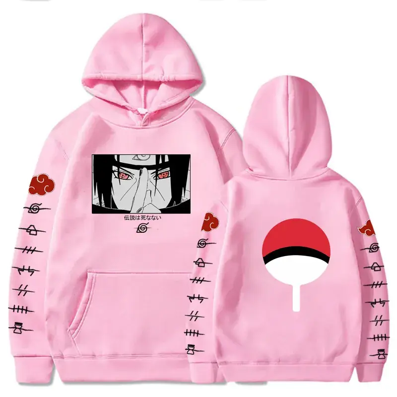 Naruto Sasuke Printed Black Hoodie for Men Women - Image 12