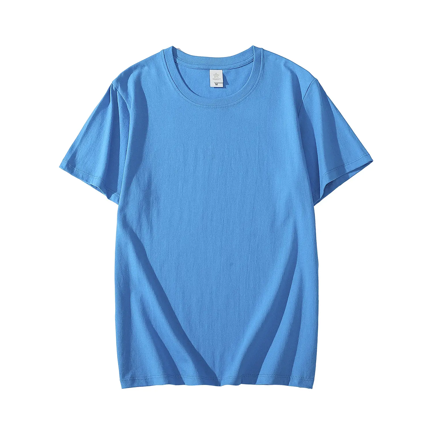 Light Blue 26 Combed Cotton T-Shirt for Men Women - Image 15