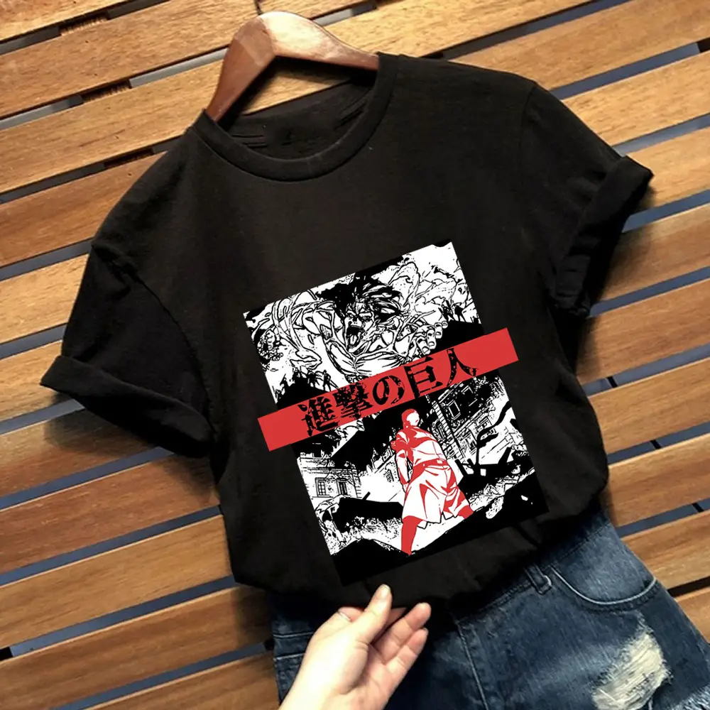 Cross-Brand Attack on Titan T-Shirt for Men Gray