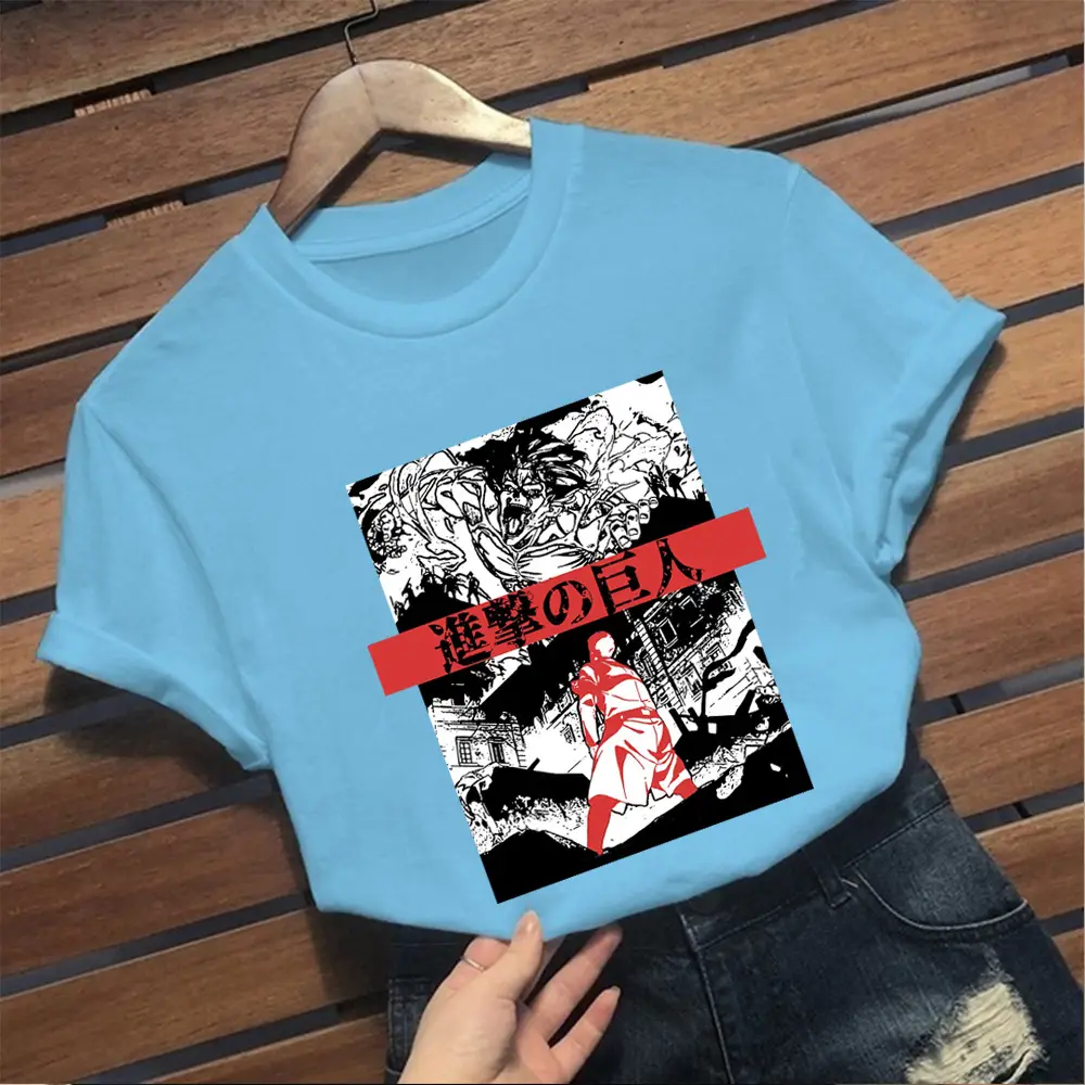 Cross-Brand Attack on Titan T-Shirt for Men Gray