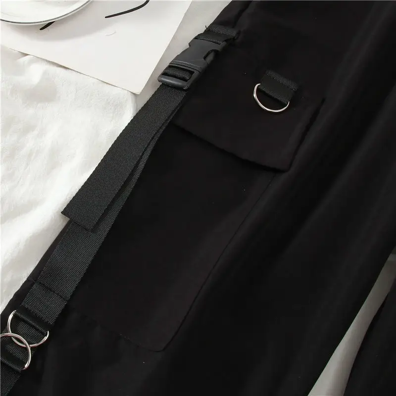 Black Loose-Waist Streetwear Pants for Women Spring Autumn — feature 15