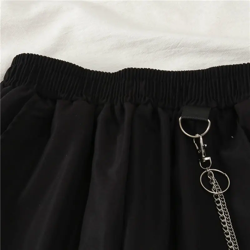 Black Loose-Waist Streetwear Pants for Women Spring Autumn — feature 7