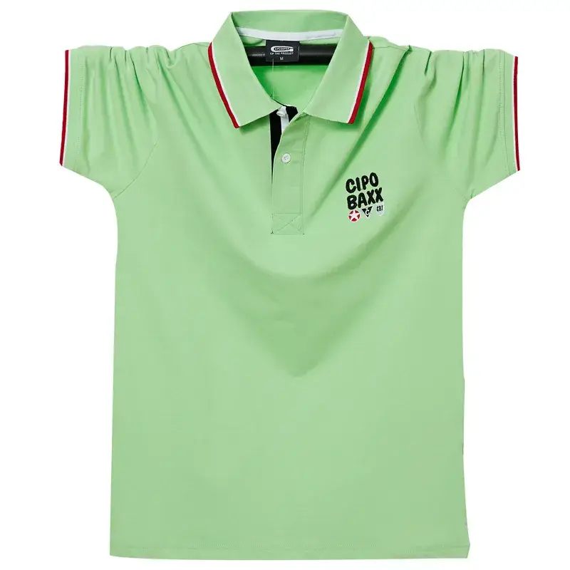Men White Polo Shirt M-6XL Stretch Cotton