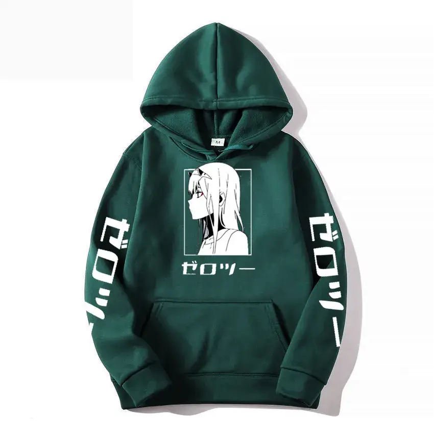 Pink Hoodie with "Dark in The FRANXX" Print