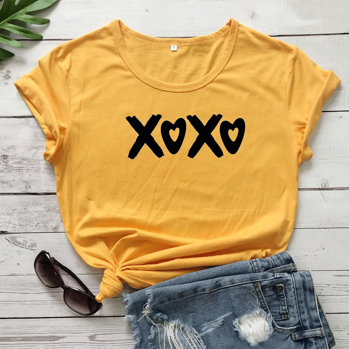 XOXO Love Letter T-Shirt Maroon Short Sleeve - Image 5
