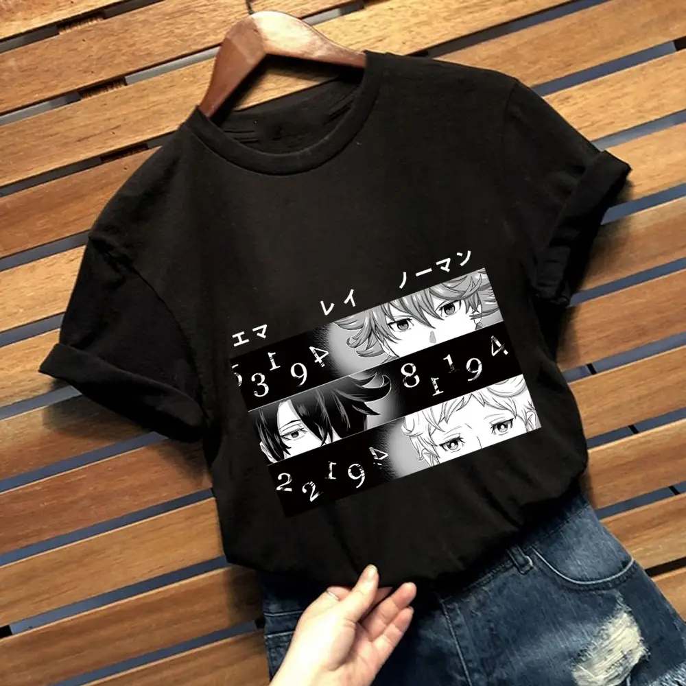 Men's Blue Promised Neverland Graphic T-Shirt Short Sleeve