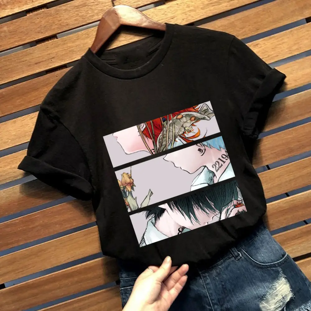 Men's Blue Promised Neverland Graphic T-Shirt Short Sleeve