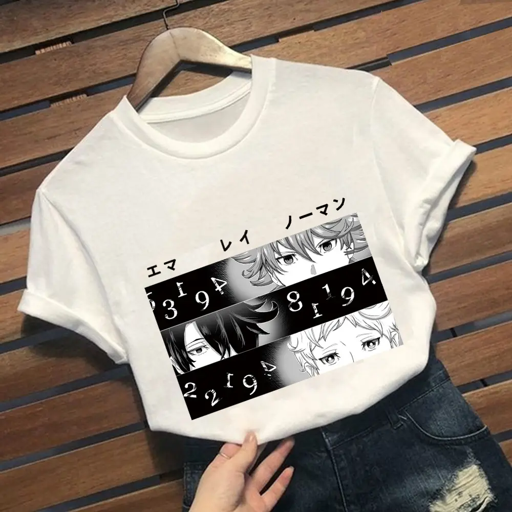 Men's Blue Promised Neverland Graphic T-Shirt Short Sleeve