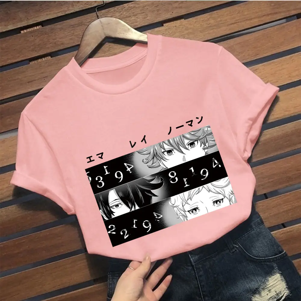 Men's Blue Promised Neverland Graphic T-Shirt Short Sleeve