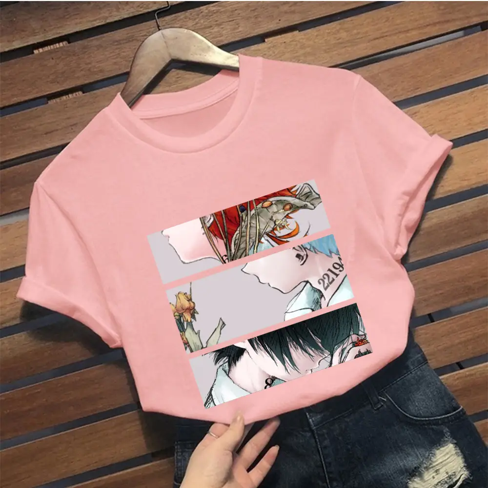 Men's Blue Promised Neverland Graphic T-Shirt Short Sleeve