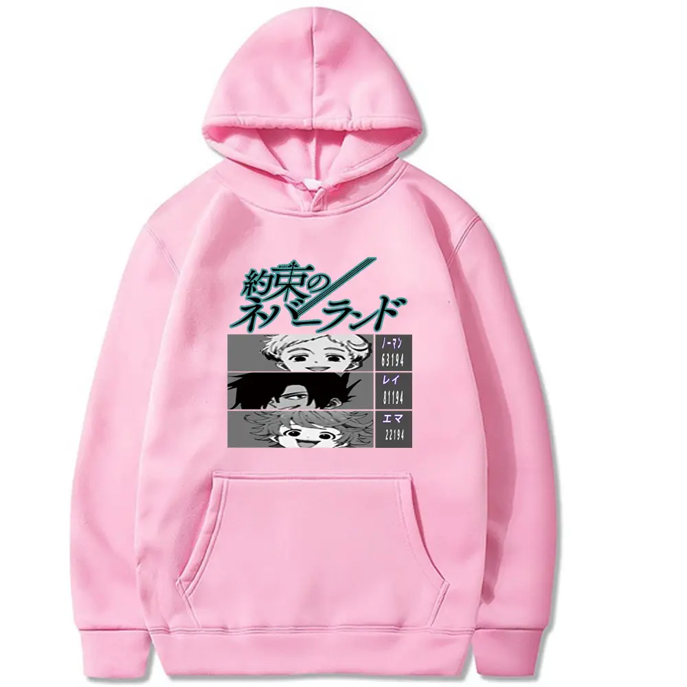 Pink Promised Neverland Hoodie for Men - Image 6