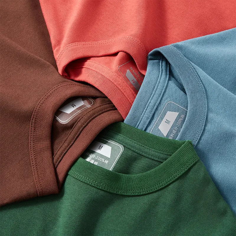 Ami Khaki Combed Cotton Men's T-Shirt Green - Image 10