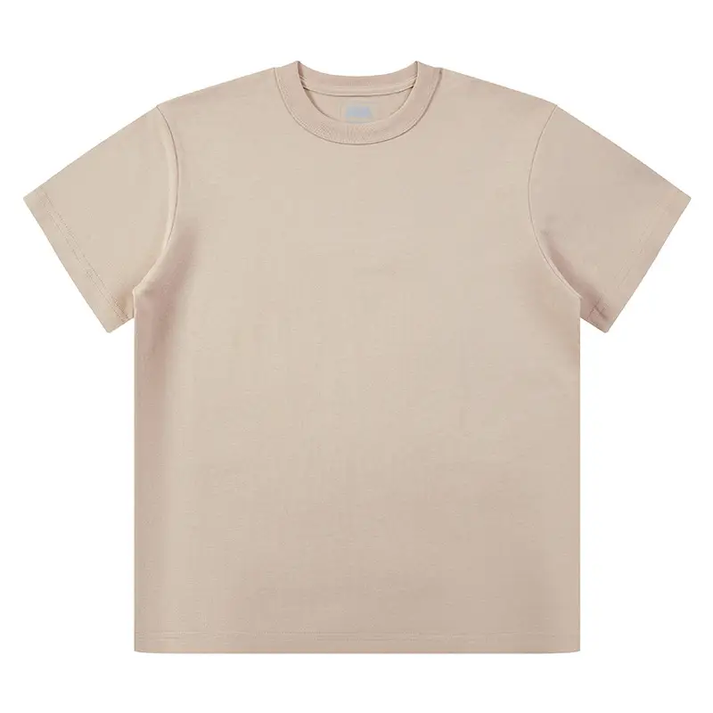 Ami Khaki Combed Cotton Men's T-Shirt Green - Image 14