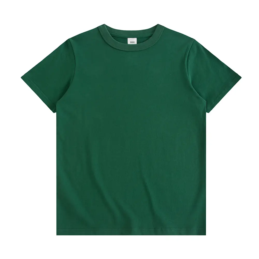 Ami Khaki Combed Cotton Men's T-Shirt Green - Image 5