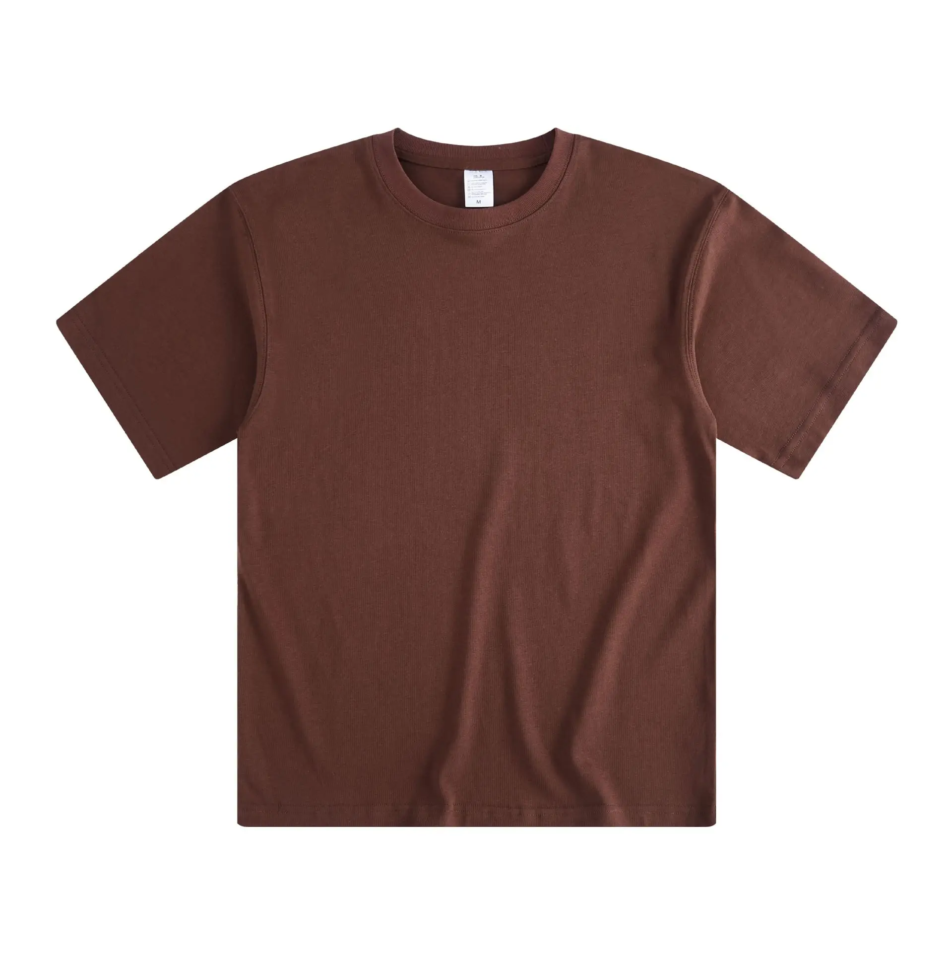Ami Khaki Combed Cotton Men's T-Shirt Green - Image 7