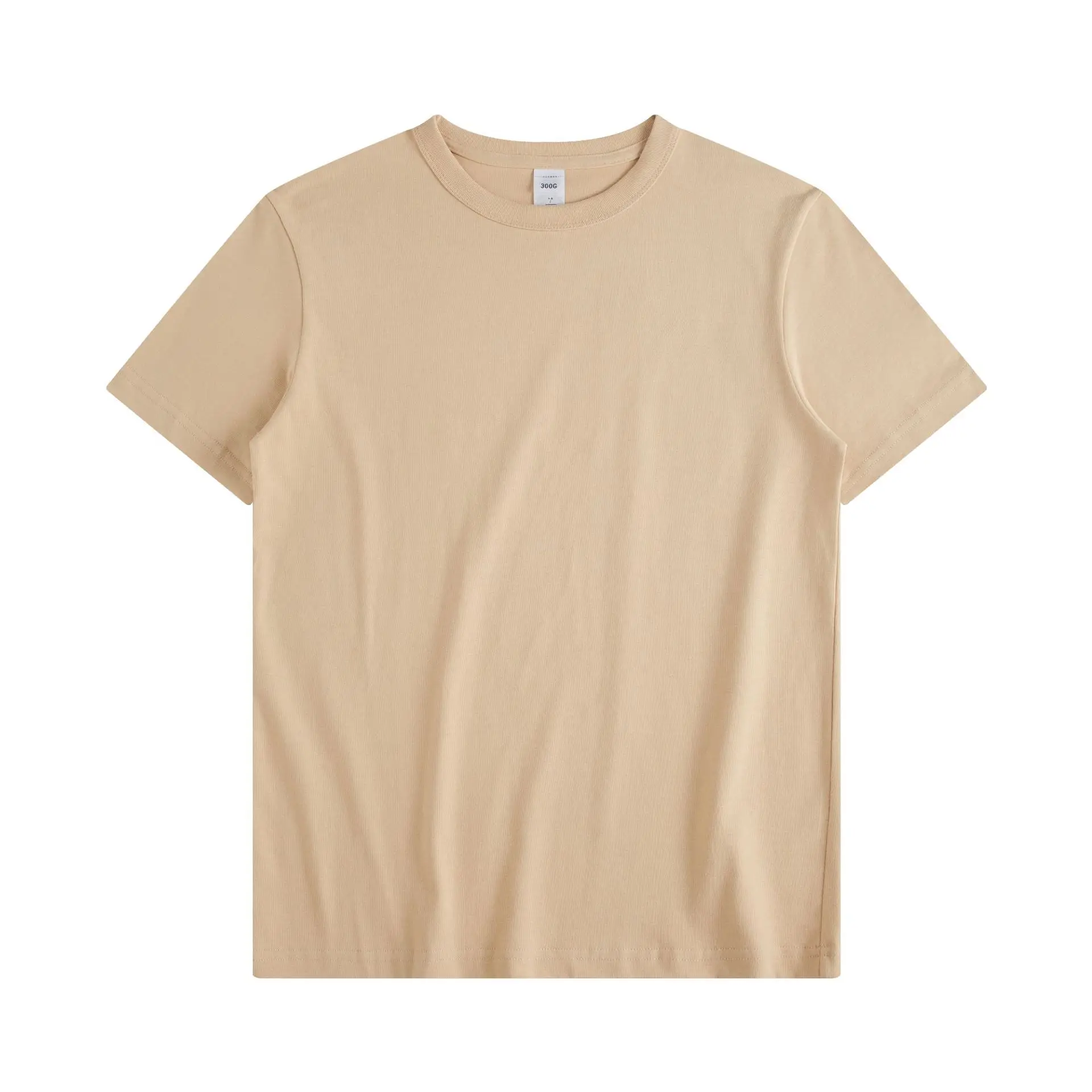 Ami Khaki Combed Cotton Men's T-Shirt Green - Image 9