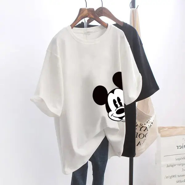 Tom & Jerry Printed Women T-Shirt Black Loose Fit