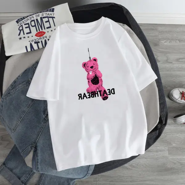 Tom & Jerry Printed Women T-Shirt Black Loose Fit