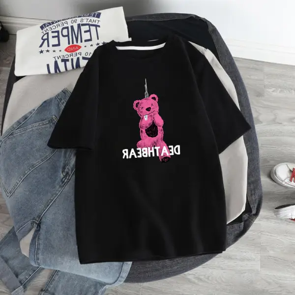 Tom & Jerry Printed Women T-Shirt Black Loose Fit