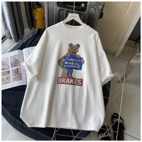 Tom & Jerry Printed Women T-Shirt Black Loose Fit