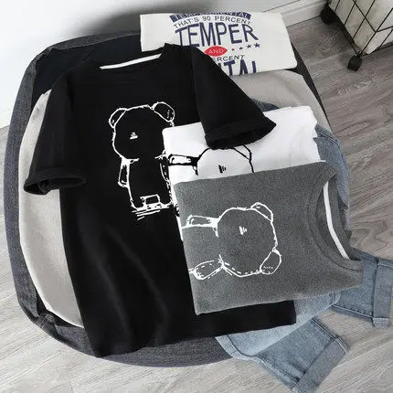 Tom & Jerry Printed Women T-Shirt Black Loose Fit