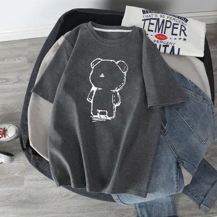 Tom & Jerry Printed Women T-Shirt Black Loose Fit